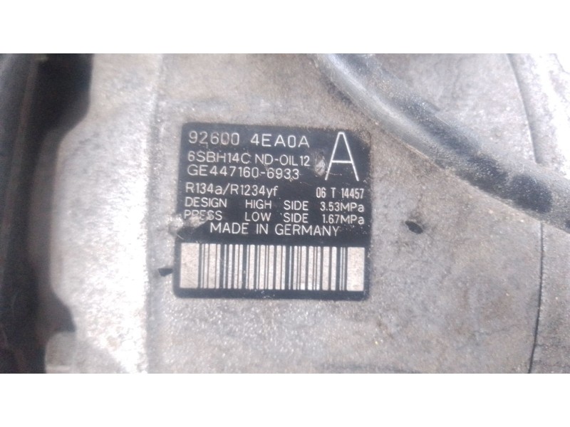 Recambio de compresor aire acondicionado para renault kadjar (ha_, hl_) 1.5 dci 110 (hla3) referencia OEM IAM   