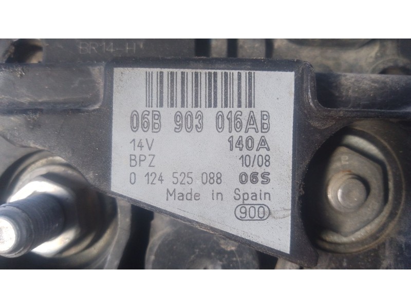 Recambio de alternador para audi a3 (8p1) 1.8 tfsi referencia OEM IAM   