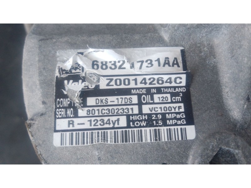 Recambio de compresor aire acondicionado para jeep wrangler iii (jk) 2.8 crd referencia OEM IAM   