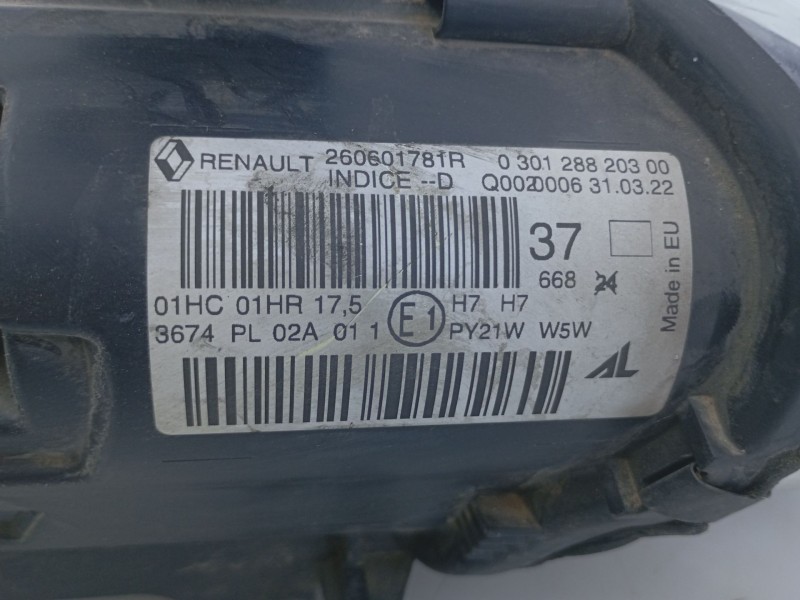 Recambio de faro izquierdo para renault megane iii hatchback (bz0/1_, b3_) 1.2 tce (bz2b, bz11) referencia OEM IAM   