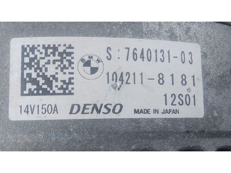 Recambio de alternador para bmw x1 (f48) xdrive 25 d referencia OEM IAM   
