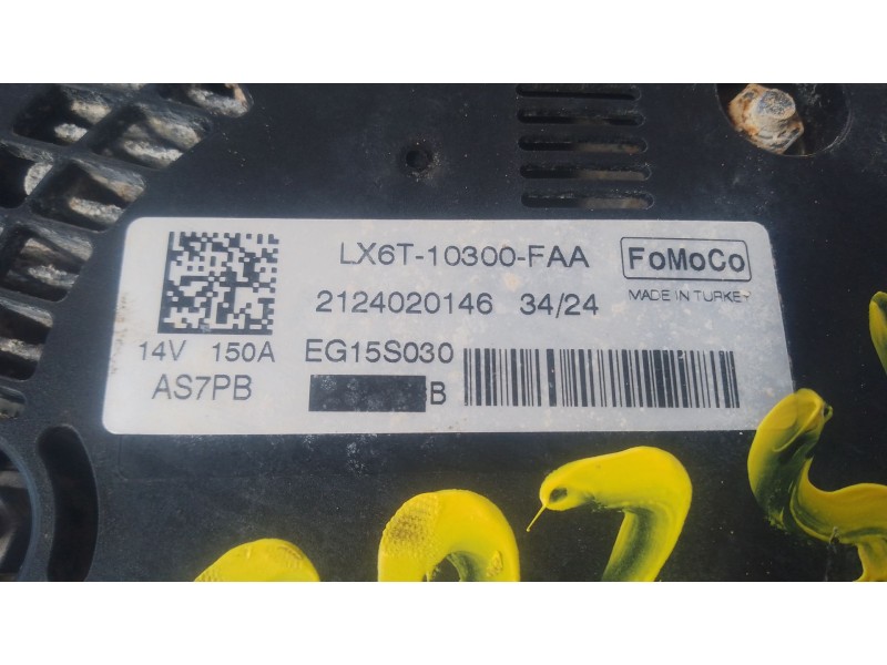 Recambio de alternador para ford focus iv (hn) 1.5 ecoblue referencia OEM IAM   