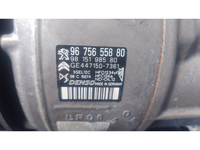 Recambio de compresor aire acondicionado para peugeot 208 ii (ub_, up_, uw_, uj_) 1.5 bluehdi 100 referencia OEM IAM   