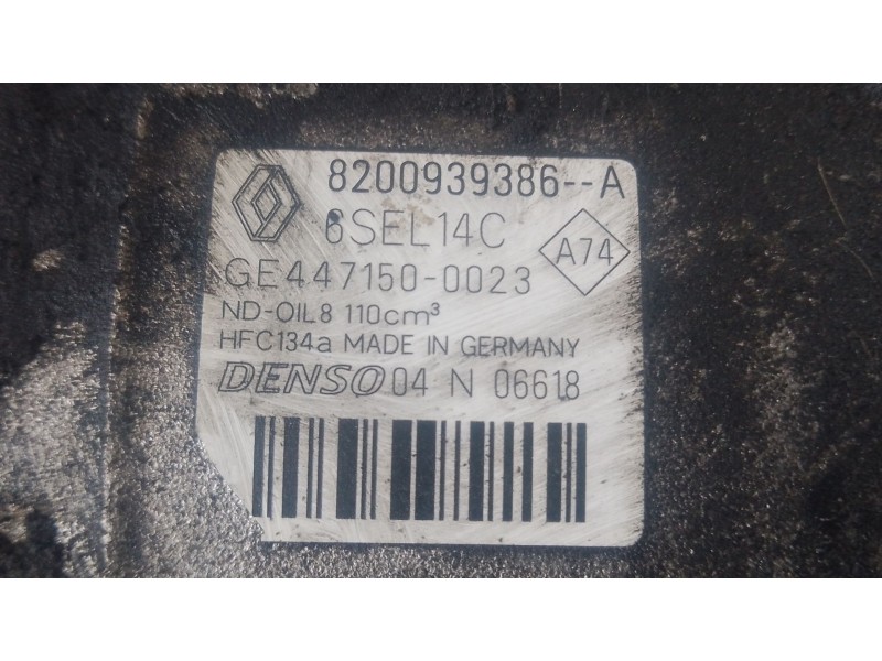 Recambio de compresor aire acondicionado para renault megane iii hatchback (bz0/1_, b3_) 1.5 dci referencia OEM IAM   