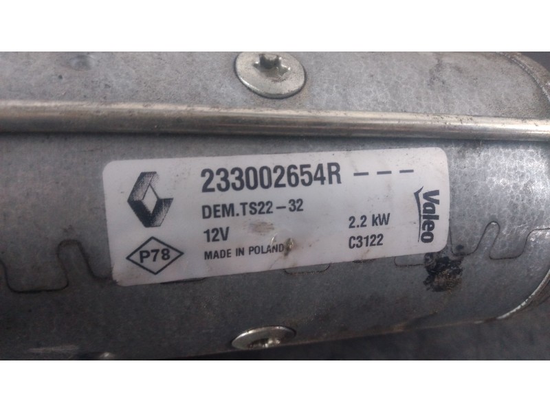 Recambio de motor arranque para renault master iii caja/chasis (ev, hv, uv) 2.3 dci 125 fwd (ev0c, ev0d, ev0j, hv0c, hv0d, hv0h,