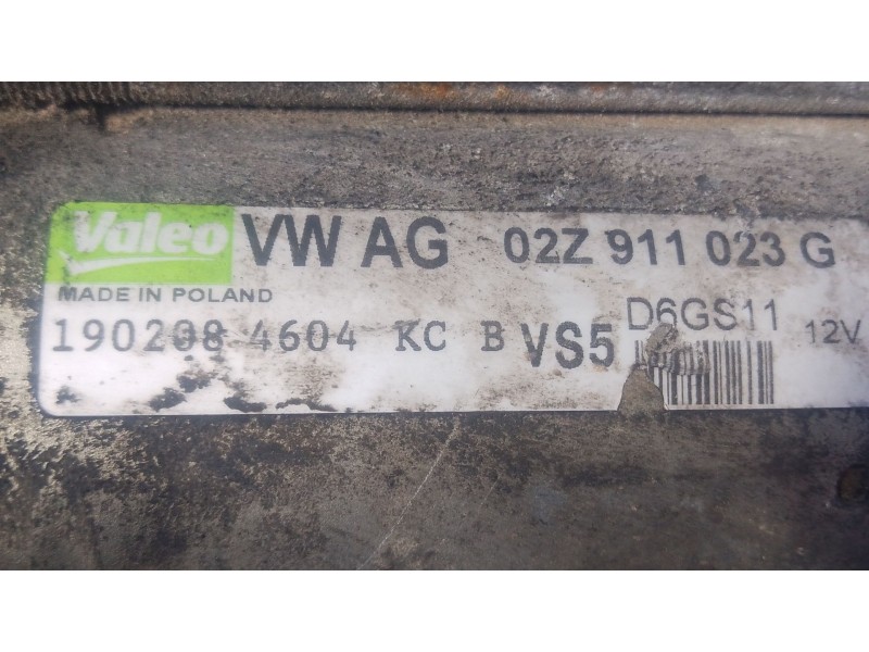 Recambio de motor arranque para audi a3 (8p1) 1.8 tfsi referencia OEM IAM 02Z911023G  