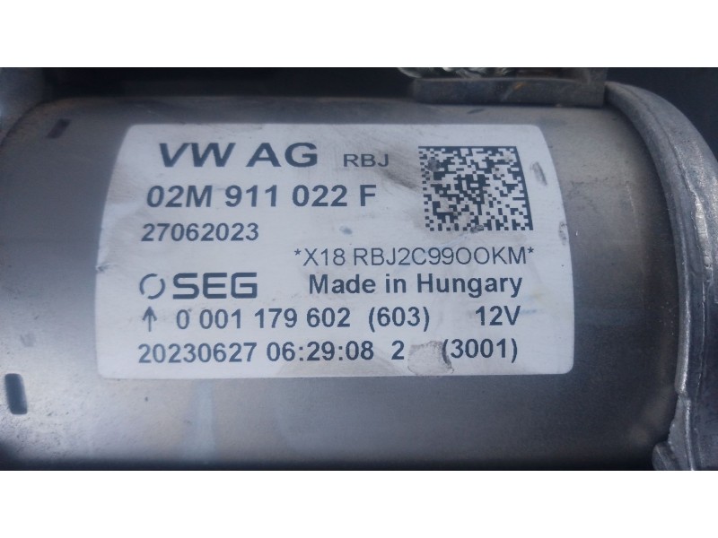 Recambio de motor arranque para seat ateca (kh7, khp) 1.5 tsi referencia OEM IAM 02M911022F  