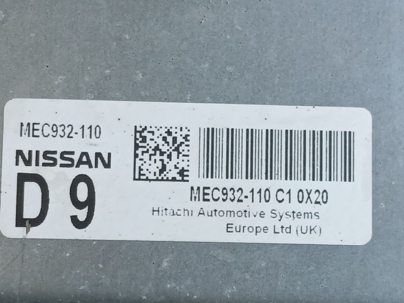 Recambio de centralita motor uce para nissan qashqai i (j10, nj10) 1.6 referencia OEM IAM   