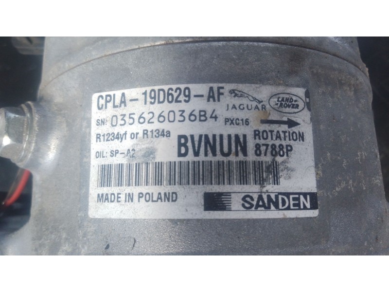 Recambio de compresor aire acondicionado para land rover range rover sport ii (l494) 3.0 sdv6 4x4 referencia OEM IAM   