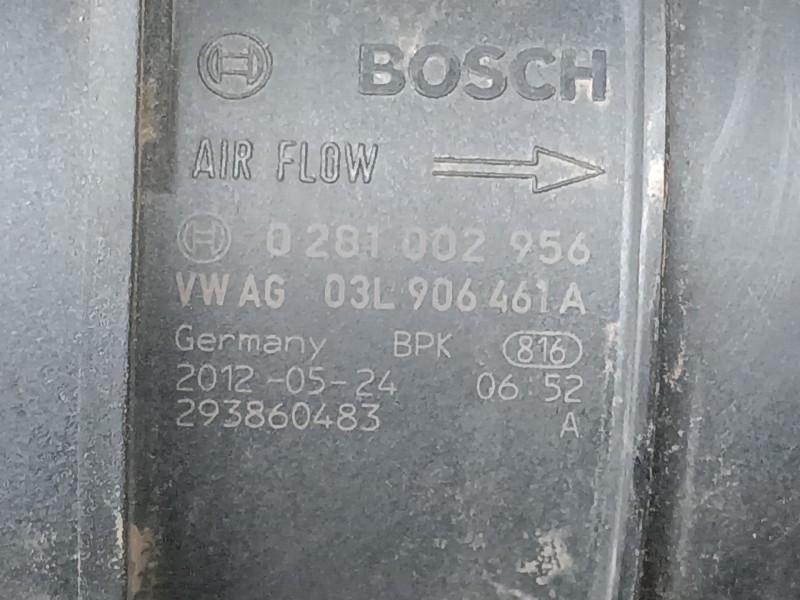 Recambio de caudalimetro para volkswagen passat b7 (362) 2.0 tdi referencia OEM IAM   