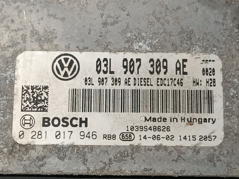 Recambio de centralita motor uce para volkswagen passat b7 (362) 2.0 tdi referencia OEM IAM   
