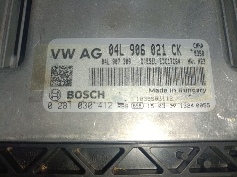 Recambio de centralita motor uce para audi q5 (8rb) 2.0 tdi quattro referencia OEM IAM 04L906021CK 0281030412 