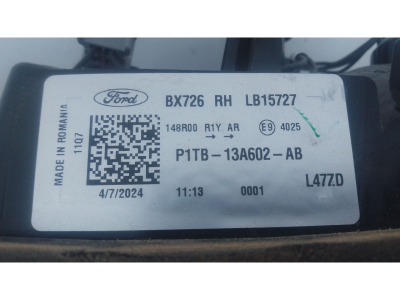 Recambio de piloto trasero derecho porton para ford puma (j2k, cf7) 1.0 ecoboost mhev referencia OEM IAM   