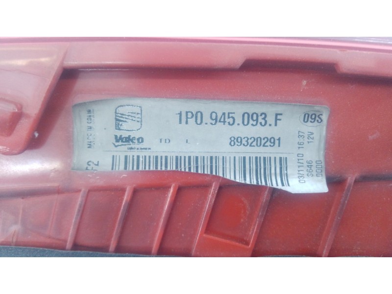 Recambio de piloto trasero izquierdo porton para seat leon (1p1) 1.9 tdi referencia OEM IAM   