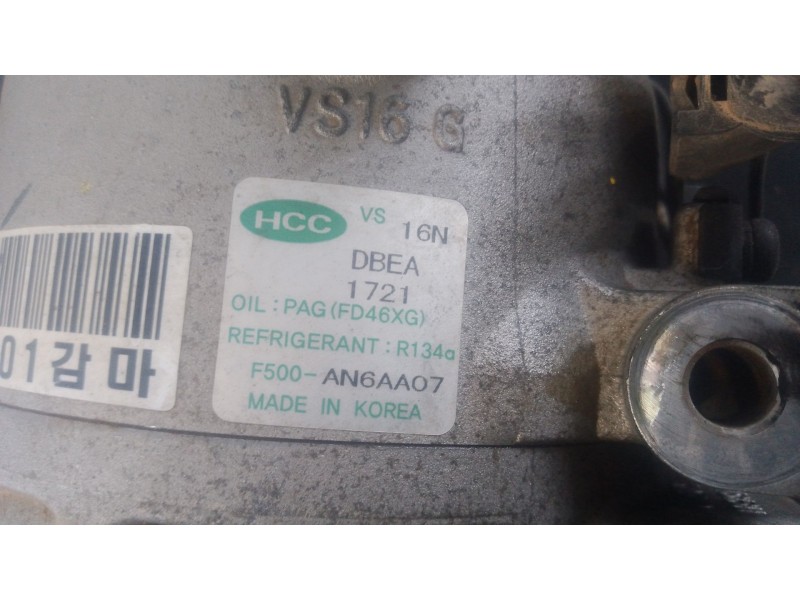 Recambio de compresor aire acondicionado para hyundai i30 (fd) 1.6 referencia OEM IAM F500AN6AA07  P3-A1-9-2