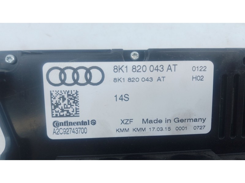 Recambio de mando climatizador para audi q5 (8rb) 2.0 tdi quattro referencia OEM IAM   