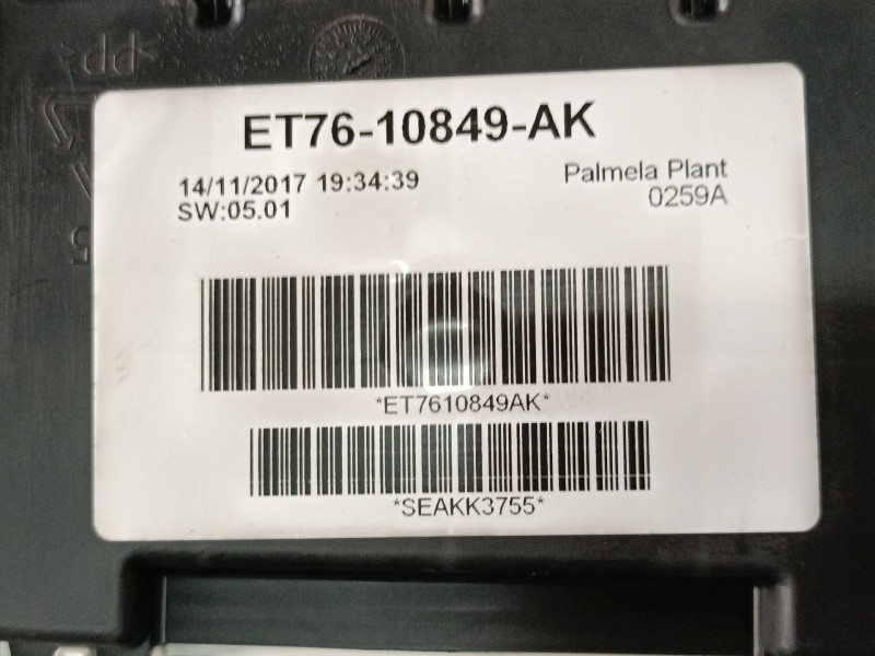 Recambio de cuadro instrumentos para ford tourneo courier b460 monospace 1.0 ecoboost referencia OEM IAM ET7610849AK ET7610849AK