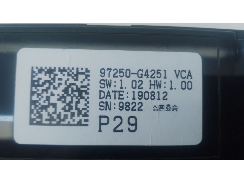 Recambio de mando climatizador para hyundai i30 (pde, pd, pden) 1.0 t-gdi referencia OEM IAM   