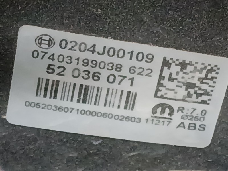 Recambio de servofreno para fiat tipo hatchback (356_, 357_) 1.3 d (356hxh1a) referencia OEM IAM   