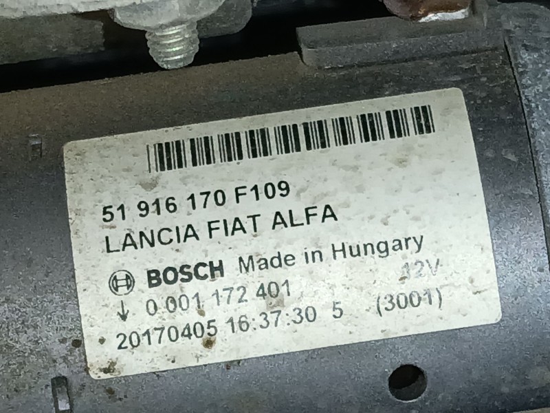 Recambio de motor arranque para fiat tipo hatchback (356_, 357_) 1.3 d (356hxh1a) referencia OEM IAM 51916170F109 0001172401 