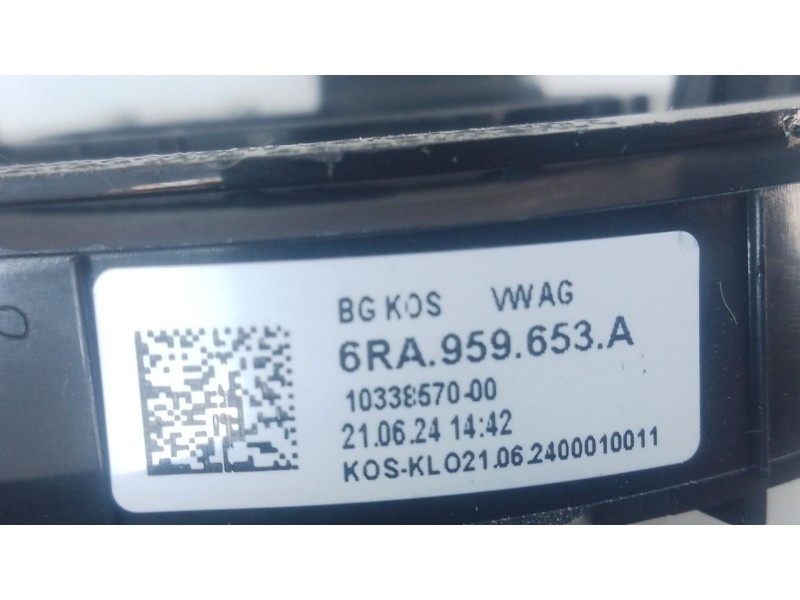 Recambio de anillo airbag para volkswagen polo vi (aw1, bz1, ae1) gti referencia OEM IAM 6RA959653A  