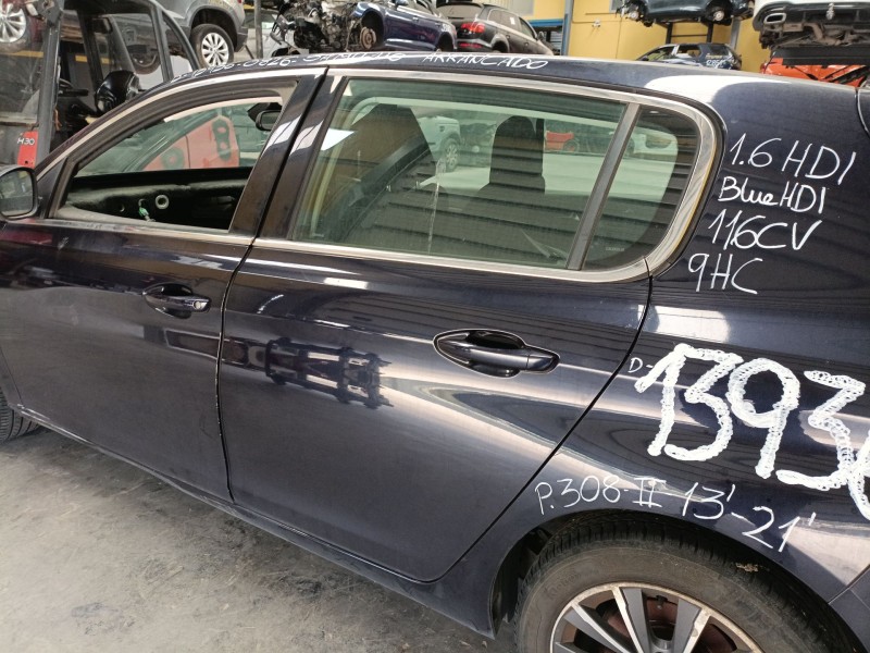 Recambio de puerta trasera izquierda para peugeot 308 ii (lb_, lp_, lw_, lh_, l3_) 1.6 hdi / bluehdi 115 referencia OEM IAM   