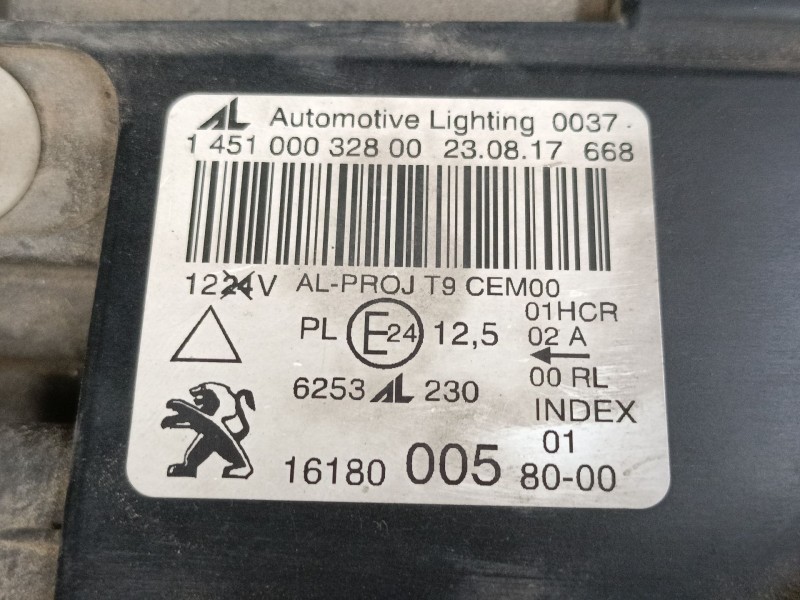 Recambio de faro derecho xenon para peugeot 308 ii (lb_, lp_, lw_, lh_, l3_) 1.6 hdi / bluehdi 115 referencia OEM IAM   