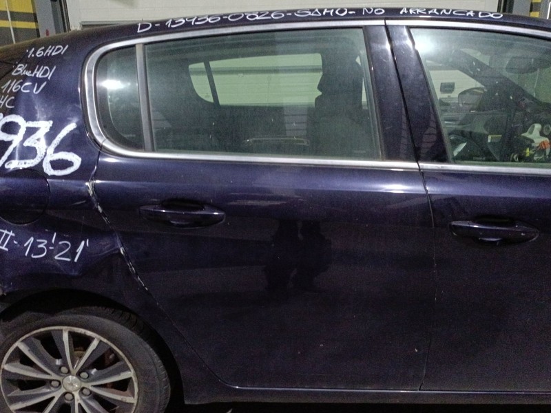 Recambio de puerta trasera derecha para peugeot 308 ii (lb_, lp_, lw_, lh_, l3_) 1.6 hdi / bluehdi 115 referencia OEM IAM   