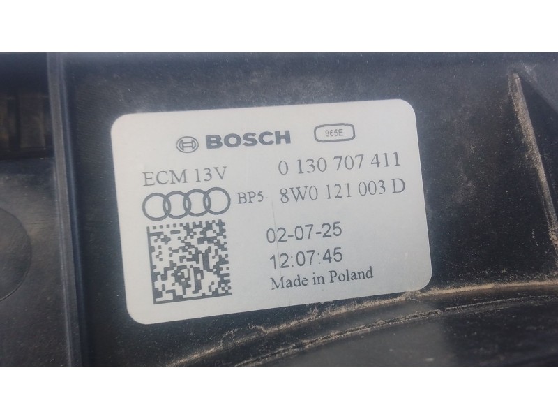 Recambio de electroventilador para audi q8 (4mn, 4mt) 55 tfsi mild hybrid quattro referencia OEM IAM 8W0121003D 0130707411 