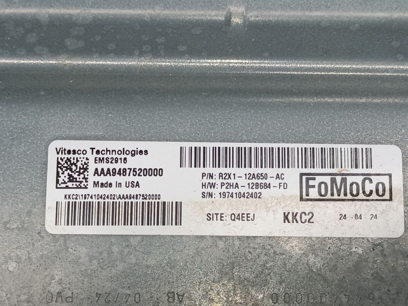 Recambio de centralita motor uce para ford tourneo combi v769 referencia OEM IAM R2X112A650AC  
