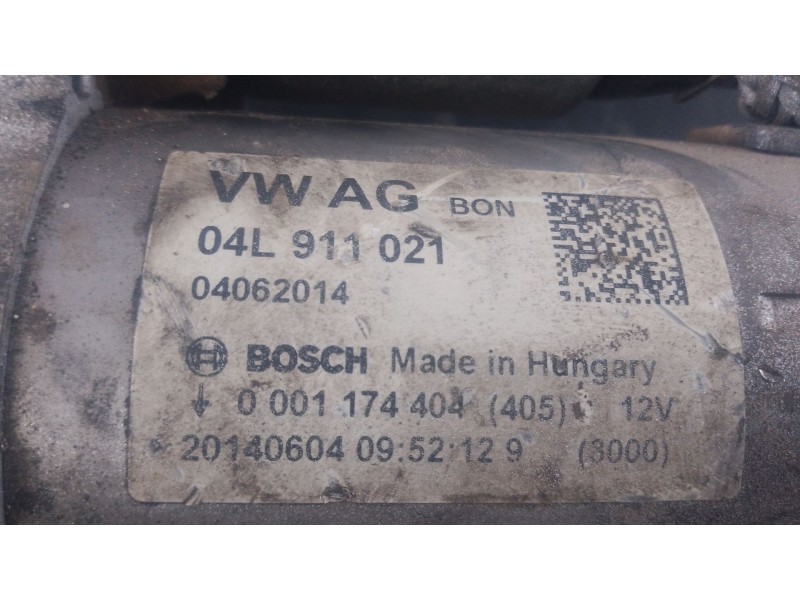 Recambio de motor arranque para audi q5 (8r) 2.0 tdi quattro (140kw) referencia OEM IAM 04L911021  