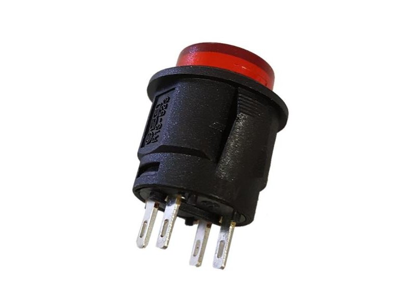 Recambio de accesorios auto para universal interruptor pulsador rojo on/off 12v 20a referencia OEM IAM 70810683 849000330775 TIE