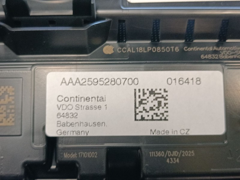Recambio de cuadro instrumentos para audi a1 sportback (gba) 25 tfsi referencia OEM IAM 82A929710H  