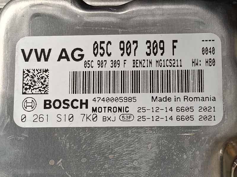 Recambio de centralita motor uce para audi a1 sportback (gba) 25 tfsi referencia OEM IAM   