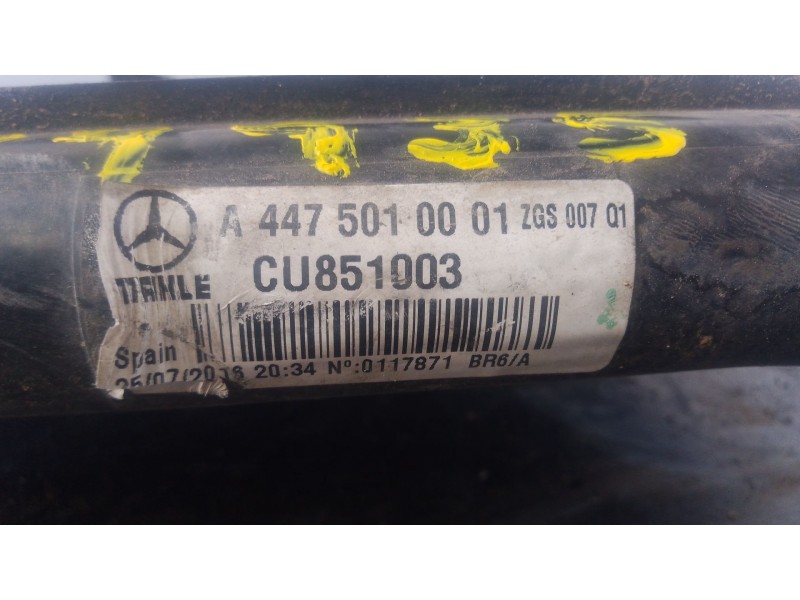 Recambio de radiador agua para mercedes-benz vito tourer (w447) 114 cdi / 114 bluetec (447.701, 447.703, 447.705) referencia OEM