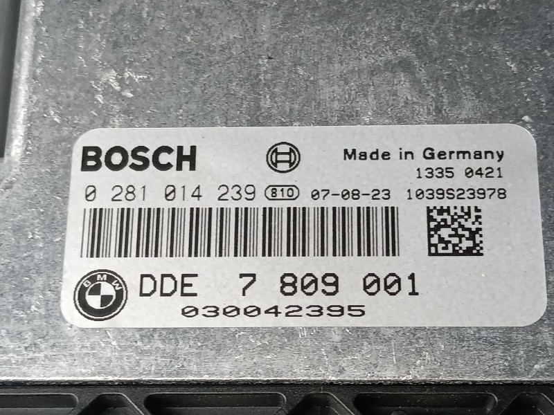 Recambio de centralita motor uce para bmw 1 (e87) 118 d referencia OEM IAM 7809001 0281014239 