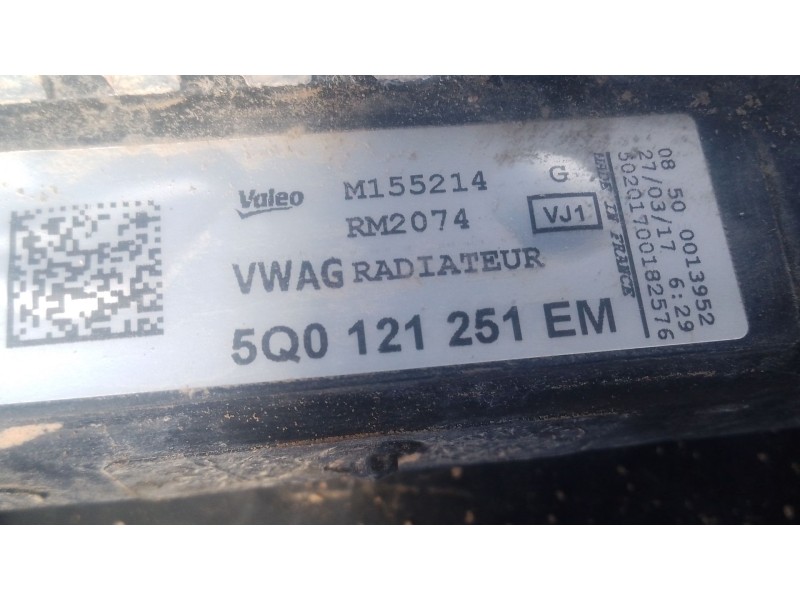 Recambio de radiador agua para volkswagen tiguan (ad1, ax1) 1.4 tsi referencia OEM IAM   