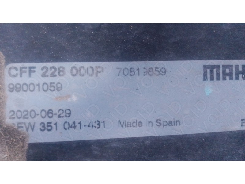 Recambio de electroventilador para fiat ducato furgoneta (250_) 130 multijet 2,3 d referencia OEM IAM   