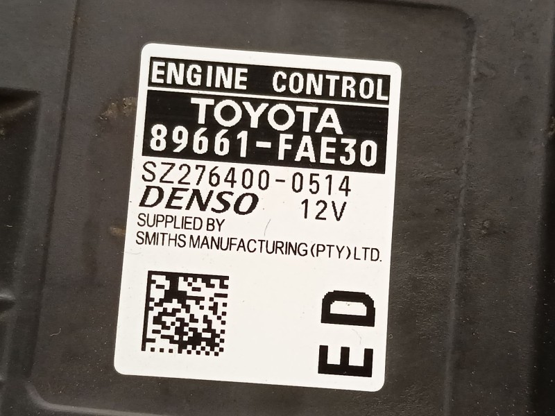 Recambio de centralita motor uce para toyota hilux viii pick-up (_n1_) 2.4 d 4wd (gun125_) referencia OEM IAM 89661FAE30 SZ27640