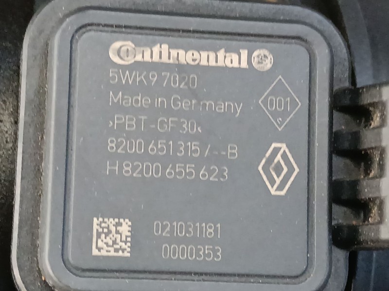 Recambio de caudalimetro para dacia duster (hs_) 1.5 dci (hsmc) referencia OEM IAM 5WK97020 8200651315 