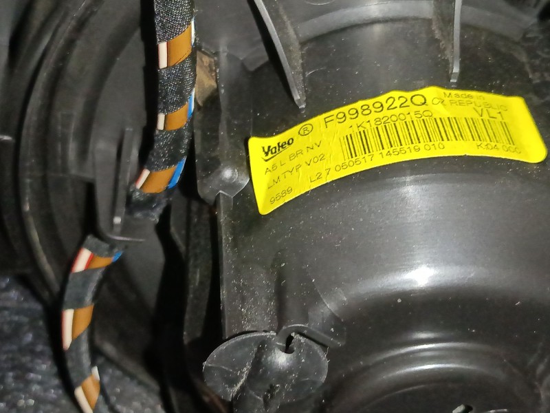 Recambio de ventilador calefaccion para audi q3 (8ub, 8ug) 2.0 tdi referencia OEM IAM 1K18200150  