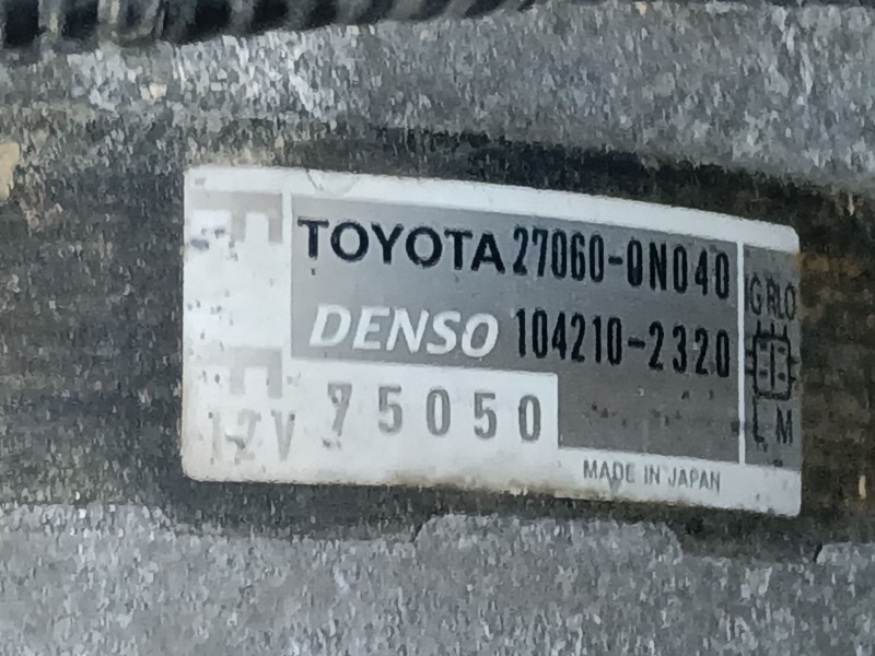 Recambio de alternador para toyota auris (_e15_) 1.4 d-4d (nde150_) referencia OEM IAM   