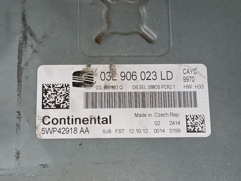Recambio de centralita motor uce para seat toledo iv (kg3) 1.6 tdi referencia OEM IAM   