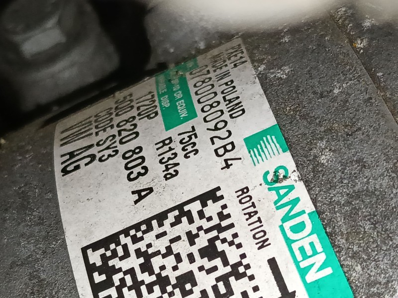 Recambio de compresor aire acondicionado para seat toledo iv (kg3) 1.6 tdi referencia OEM IAM 5Q0820803A  
