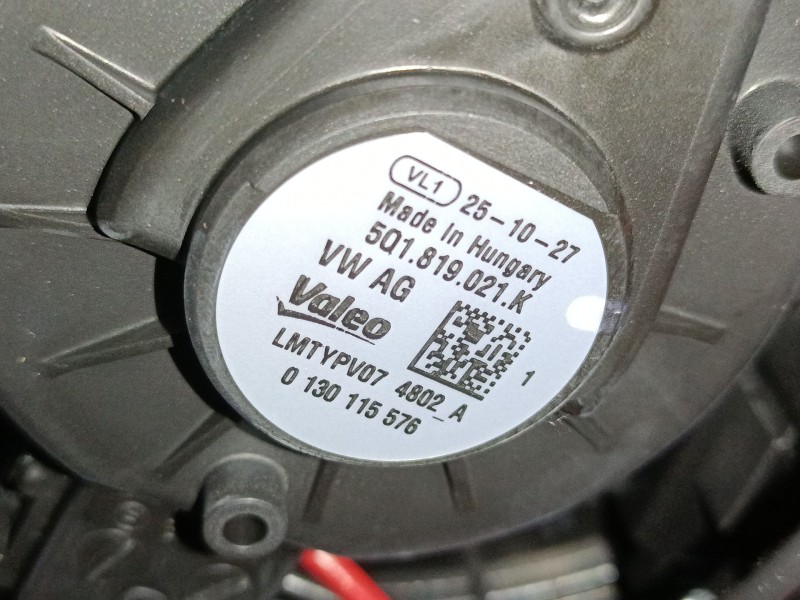 Recambio de ventilador calefaccion para volkswagen tiguan (ct1) 1.5 etsi referencia OEM IAM   