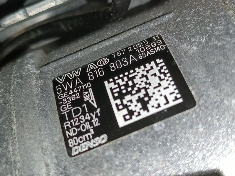 Recambio de compresor aire acondicionado para volkswagen tiguan (ct1) 1.5 etsi referencia OEM IAM   