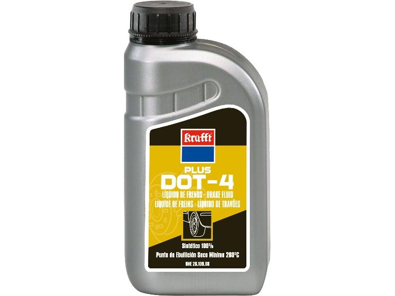 Recambio de liquido de frenos para universal accesorios líquido de frenos dot-4 plus 500ml krafft referencia OEM IAM 10063 84104