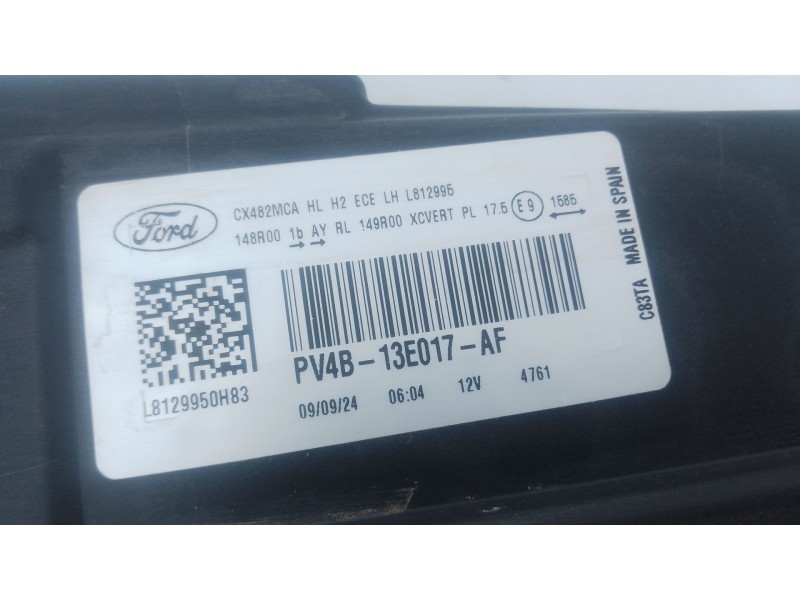 Recambio de faro izquierdo xenon para ford kuga iii (dfk) 2.5 duratec plug-in-hybrid referencia OEM IAM PV4B13E017AF  