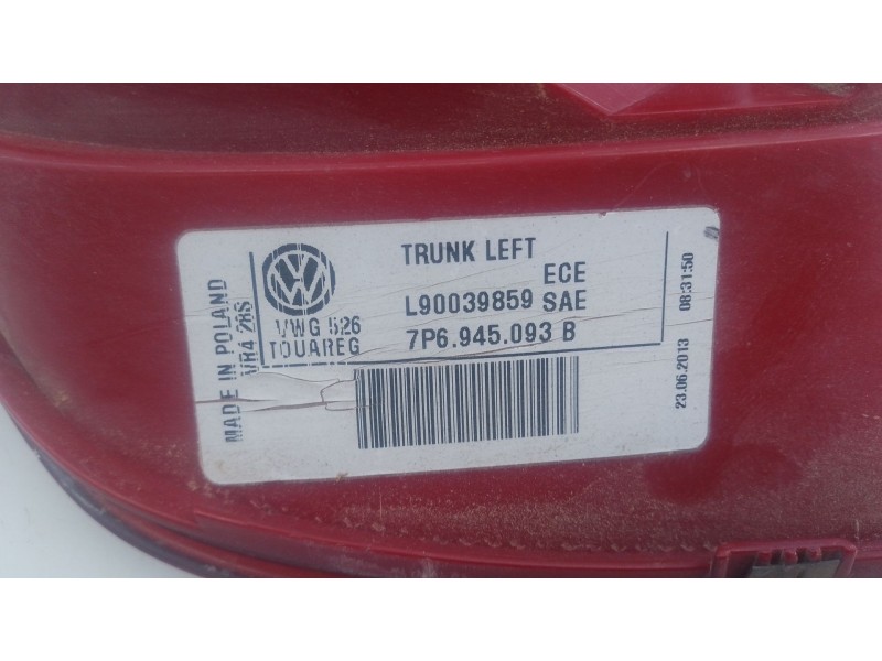 Recambio de piloto trasero izquierdo porton para volkswagen touareg (7p5, 7p6) 3.0 v6 tdi referencia OEM IAM   