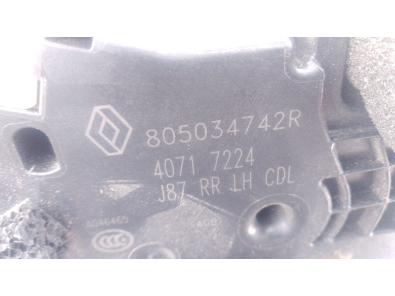 Recambio de cerradura puerta trasera izquierda para renault captur i (j5_, h5_) 1.2 tce 120 referencia OEM IAM   